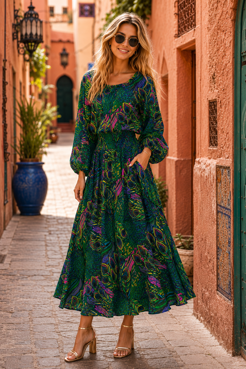 Pure silk skirt