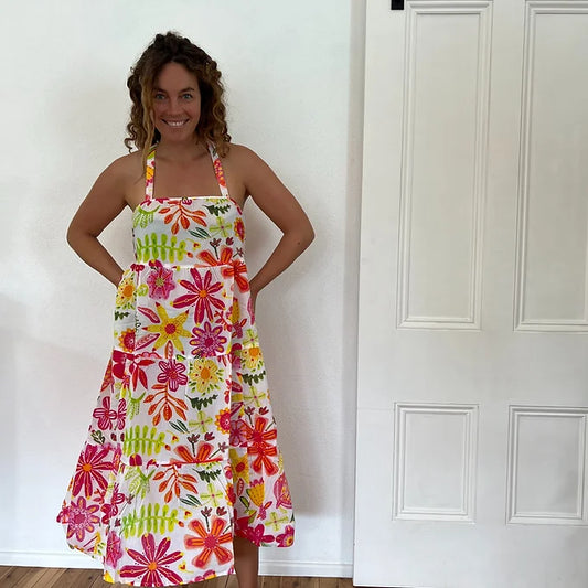 Olivia Dress - Lordy Dordie -Spring Flowers
