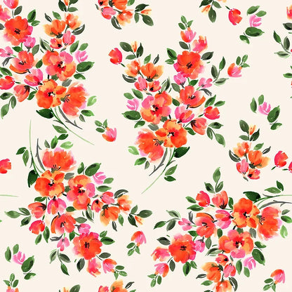 Napkin - Fizah Malik - Orange Poppy