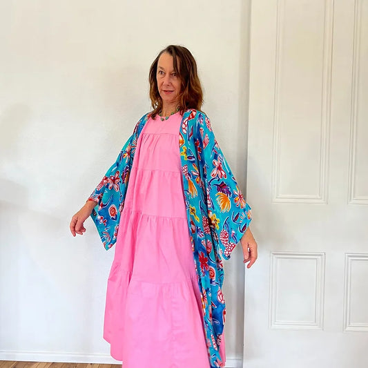 Zhuri Kimono - Lordy Dordie - Blue Springtime