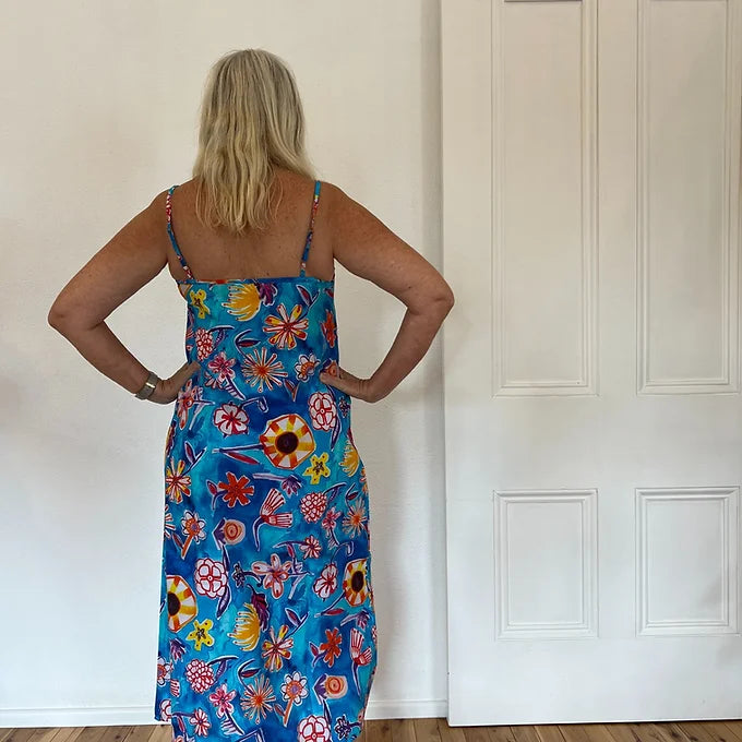 Mia Dress - Lordy Dordie - Blue Springtime