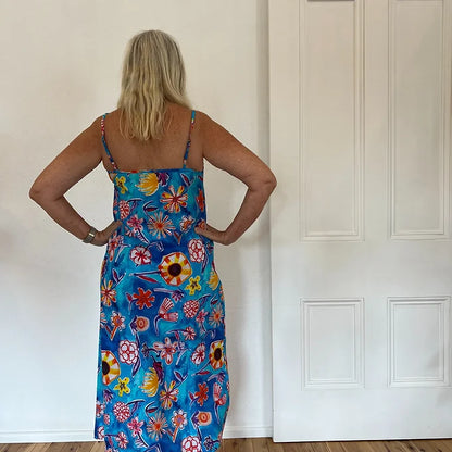 Mia Dress - Lordy Dordie - Blue Springtime