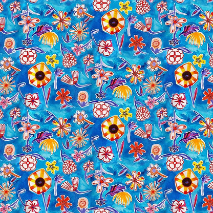 Sofia Dress - Lordy Dordie - Blue Springtime