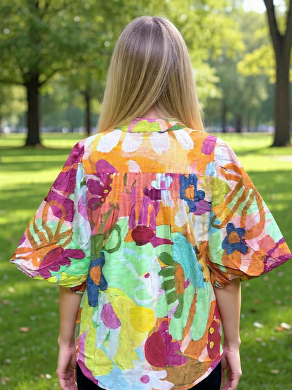 Jessica -Puff sleeve shirt