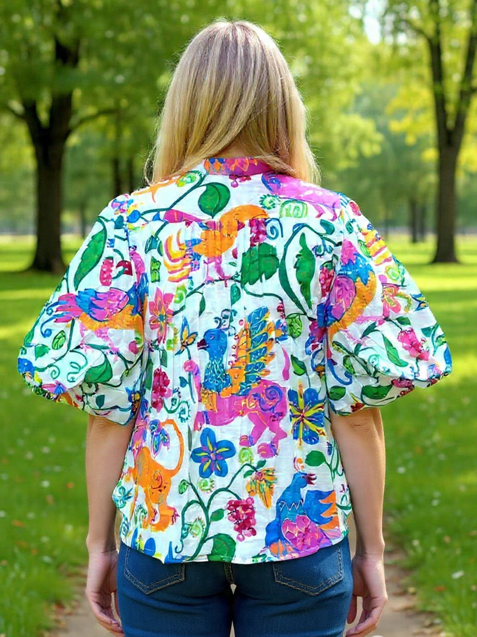 Jessica -Puff sleeve shirt