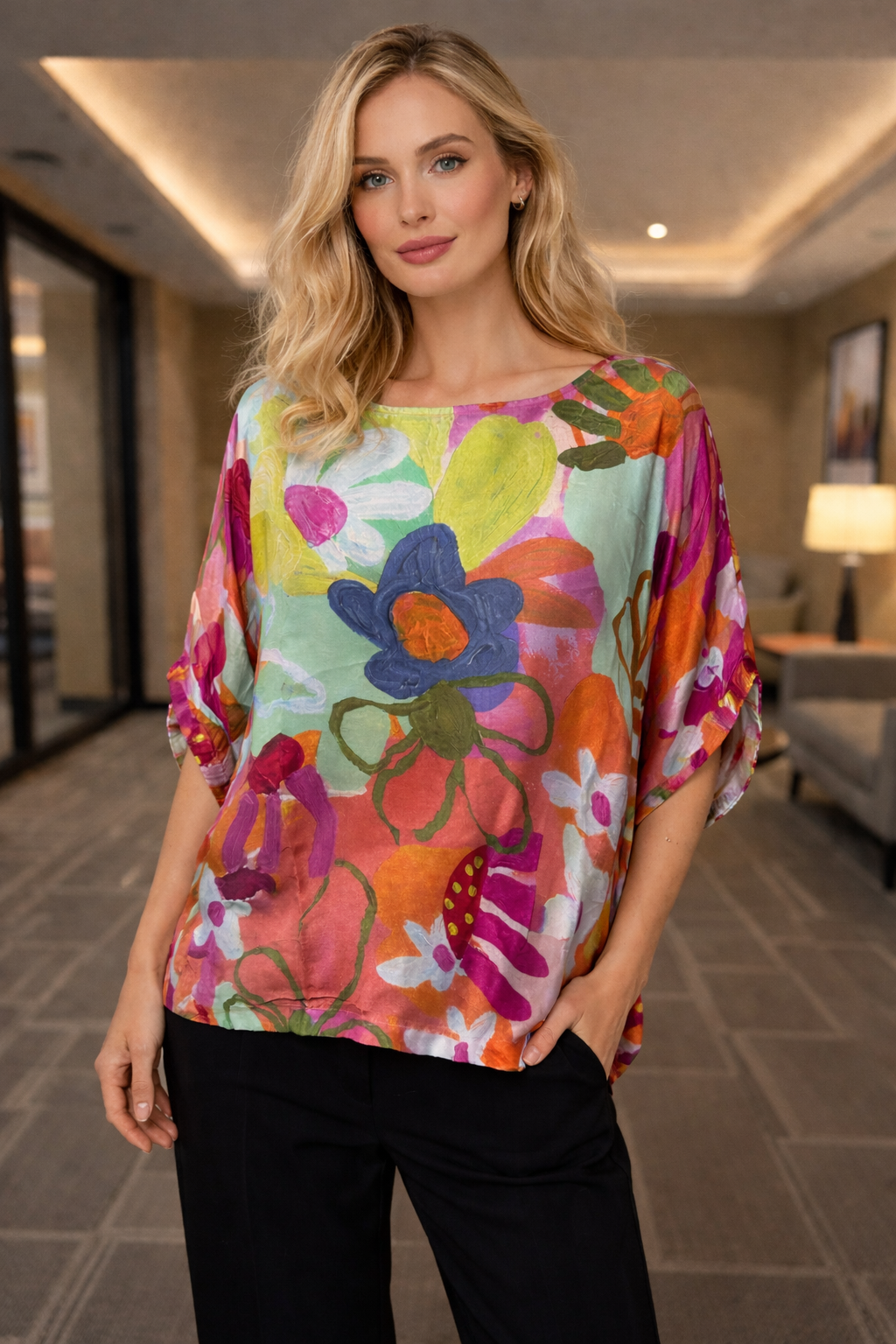 One Size Silk Top