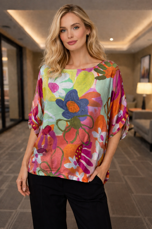 One Size Silk Top