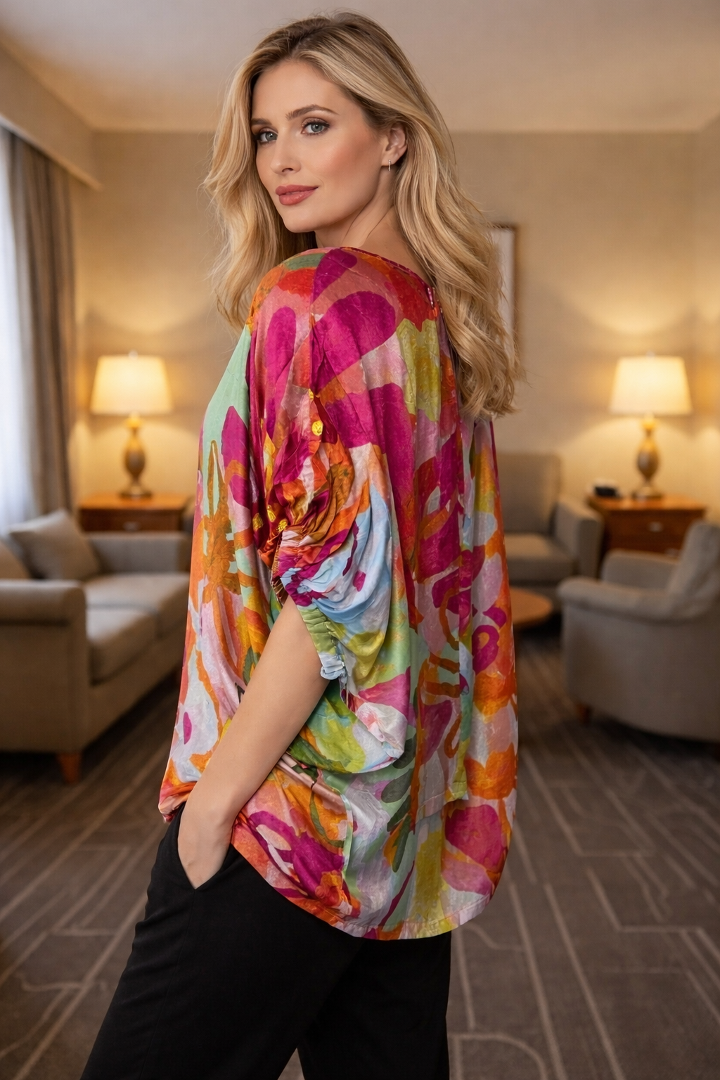 One Size Silk Top