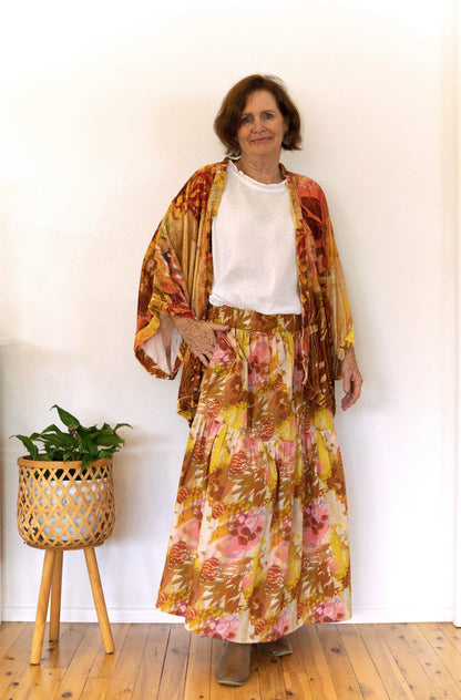 Velvet Kimono Cropped - Claire Bremner